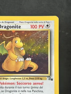 1999 Pokemon Dragonite Fossil Italian Holo Rare 4/62 LP - Image 3