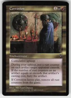 MTG Visions # Corrosion Lightly played tcg - Image 1