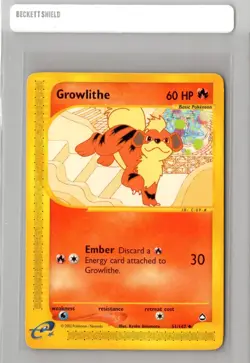 Growlithe 51/147 Pokemon TCG Aquapolis E Series Non Holo VLP - Image 1