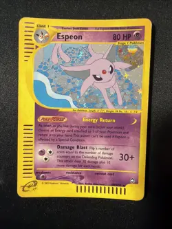 Espeon H9/H32 Holo Rare Aquapolis Pokemon Card MP - Image 1