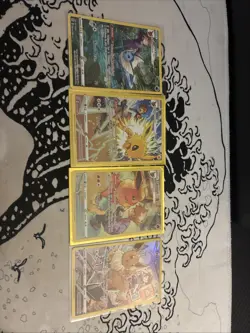 Pokemon Tcg Brilliant Stars TG01,TG02,TG11 Eevee, Flareon, Vaporeon Nm Lot - Image 1