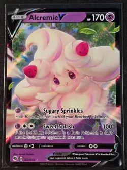 Alcremie V 022/073 Champion's Path Ultra Rare NM Pokemon TCG - Image 1
