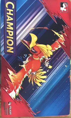 Official Pokemon TCG 2025 Cup Champion Playmat - Ethan’s Ho-Oh NEW Mat Pokemon - Image 1