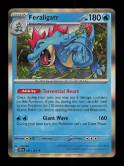 FERALIGATR RARE 41/162 NM POKEMON - Image 1