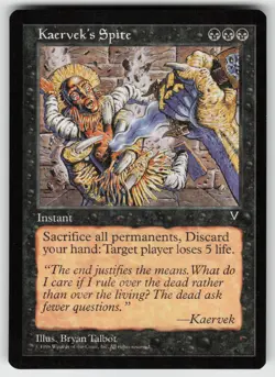 MTG Visions # Kaervek's Spite Lightly played tcg - Image 1