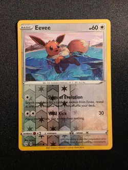 Eevee 052/072 Shining Fates Common Reverse Holo Near Mint - Image 1