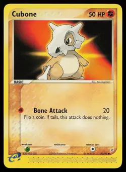 Cubone 40/95 Common Team Magma vs Team Aqua Pokemon Near Mint - Image 1