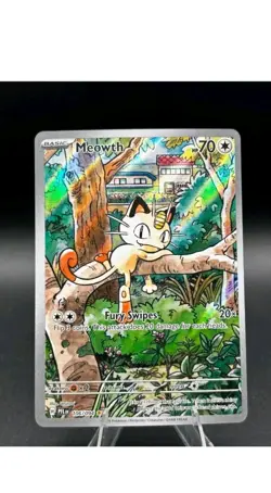 Meowth 106/94 Illustration Rare ME02: Phantasmal Flames Pokemon TCG NM - Image 1