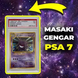 1999 POKEMON JAPANESE VENDING MASAKI PROMO #94 GENGAR-HOLO PSA 7 - Image 1