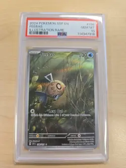 Pokemon TCG Feebas 198/191 Illustration Rare Full Art Holo Surging Sparks - Image 1