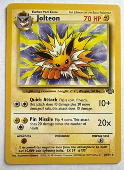 Jolteon Jungle #20/64 1999 Pokemon - Image 1