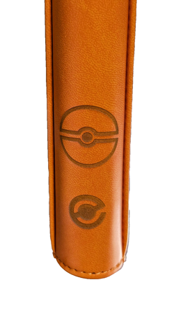 Pokemon 9-Pocket Binder Orange BCW Z-Folio Laser Engraved Expedition Base Set! - Image 2