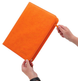 Pokemon 9-Pocket Binder Orange BCW Z-Folio Laser Engraved Expedition Base Set! - Image 3
