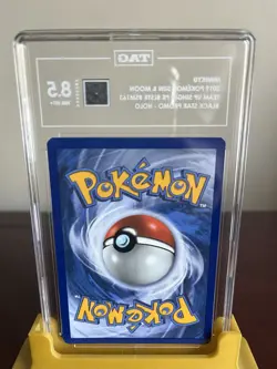 2019 Pokemon Sun And Moon Black Star Promo Mimikyu #SM163 TAG 8.5 - Image 2