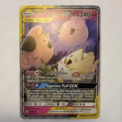 Pokemon Togepi & Cleffa & Igglybuff GX 143/236 Sm-Cosmic Eclipse TAG TEAM Holo - Image 1