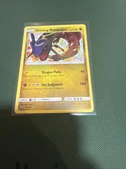 Shining Rayquaza 56/73 Pokemon Shining Legends Rare Shining LP - Image 1