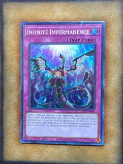 Yugioh Infinite Impermanence SDCS-EN036 Super Rare 1st Ed LP - Image 1