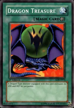 Dragon Treasure - 1st Edition LOB-E072 - LP - YuGiOh - Image 1