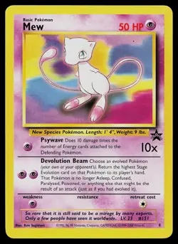 Pokemon Card - Mew Wizards Black Star Promos 8 Promo - Image 1