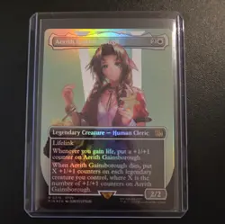 MTG Aerith Gainsborough (Borderless Foil) Final Fantasy 0374 FFVII FF7 NM - Image 1