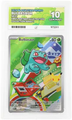 ACE 10 BULBASAUR 037 | First Partner Promo Full Art Pokemon Card - Image 1