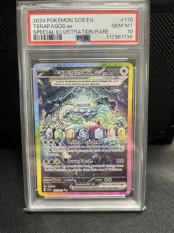 Pokemon TCG Terapagos EX Stellar Crown Card 170/142 PSA 10 - Image 1