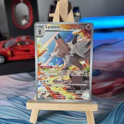 Pokemon Lycanroc Illustration Rare Holo Card 166/159 Journey Together - Image 1