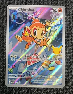 Pokemon Card Chimchar 041 30th Anniversary Promo Holo - Image 1