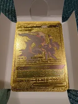 Pokemon Gold Foil Collectible Fan Art Card Lot - Pikachu, Mewtwo, Umbreon. Cards - Image 2