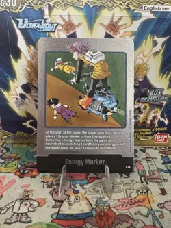 Dragon Ball Super Card Game Energy Marker E-56 Silver Foil Manga Booster SB01 - Image 1