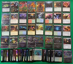 MTG TMNT 110 Card Lot-4 MYTHIC, 21 RARE, 55U, 30C - The Ooze Raph’s Jitte T4 - Image 2