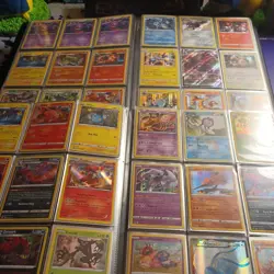 Pokemon Cards w/ Mini Binder & Sleeves - 200 Card Lot - 5+ Ultra Rare included - Image 5