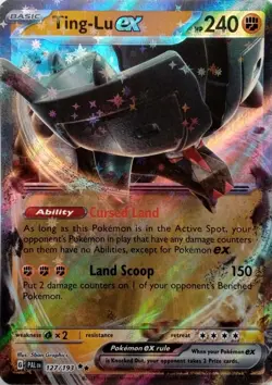127/193 TING-LU EX DOUBLE RARE PALDEA EVOLVED POKEMON CARD - Image 1
