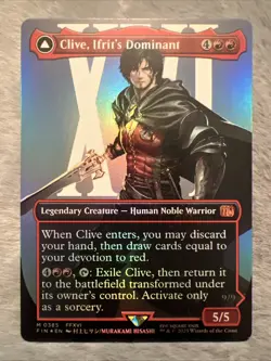 Clive, Ifrit's Dominant (0385) (Borderless) Final Fantasy Foil - Image 1