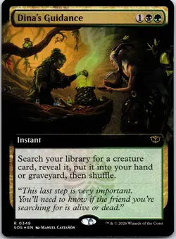 Dina's Guidance (Extended Art) 349 Secrets of Strixhaven Foil NM - Image 1
