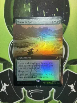 MTG Tectonic Split 0208 (Extended Art Foil) Avatar TLE NM - Image 1