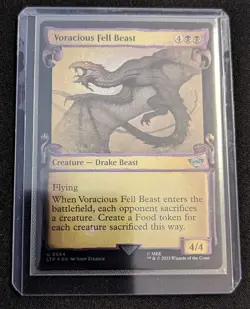 MTG - Voracious Fell Beast (Showcase Scrolls) FOIL - The Lord of the Rings: SE - Image 2