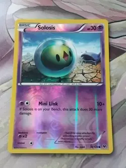REVERSE HOLO Pokemon TCG Card XY Fates Collide Solosis 33/124 - Image 1