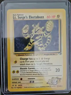 Lt. Surge's Electabuzz - 027/132 - Pokemon Gym Heroes - Regular WOTC - Image 1