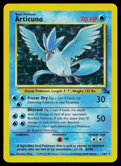 Pokemon Card - Articuno Fossil 2/62 Holo Rare - Image 1