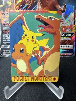 Pokemon Vending Sticker 7/3 Prism Holo Brock Zubat Charizard Pikachu Charmander! - Image 2