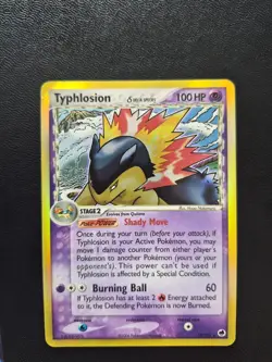 POKEMON TYPHLOSION HOLO EX DRAGON FRONTIERS 12/100 ENG GD NO GOLDSTAR CHARIZARD - Image 1