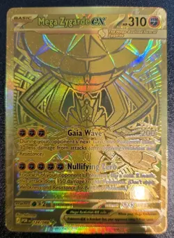 Pokemon TCG Perfect Order Mega Hyper Rare Mega Zygarde Ex 124/088 Near Mint/Mint - Image 1