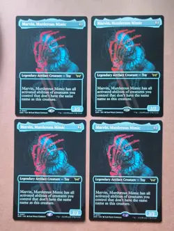 4x Marvin, Murderous Mimic (Showcase) **NEAR MINT** **UNPLAYED** MTG - Image 1