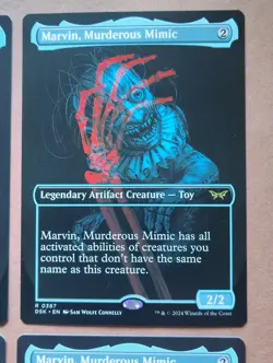 4x Marvin, Murderous Mimic (Showcase) **NEAR MINT** **UNPLAYED** MTG - Image 3