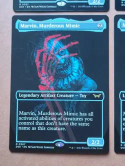 4x Marvin, Murderous Mimic (Showcase) **NEAR MINT** **UNPLAYED** MTG - Image 5