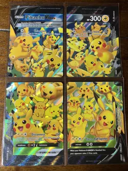 Pokemon Pikachu V-Union Complete Set Near Mint SWSH139 SWSH140 SWSH141 SWSH142 - Image 1