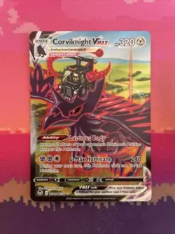 Pokemon Card Corviknight VMAX TG19/TG30 Trainer Gallery Full Art Near Mint - Image 1