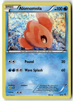 Pokemon Card Alomomola - 5/12 LP McDonald's Promos 2011 Promo 005/012 - Image 1