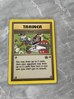 Computer Error #16 Black Star Promo Rare Vintage Pokemon Card Onix Bellsprout - Image 1